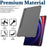 For Samsung Galaxy Tab S9 TPU Tablet Case Clear Tablet Cover with 2.5D Tempered Glass Screen Protector - 2