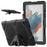Kickstand Cover for Samsung Galaxy Tab A8 10.5 (2021) / (2022) , PC + Silicone Tablet Case with PET Screen Protector - Black - 1