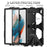 Kickstand Cover for Samsung Galaxy Tab A8 10.5 (2021) / (2022) , PC + Silicone Tablet Case with PET Screen Protector - Black - 3