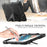 Kickstand Cover for Samsung Galaxy Tab A8 10.5 (2021) / (2022) , PC + Silicone Tablet Case with PET Screen Protector - Black - 6