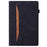 For Samsung Galaxy Tab A9+ Stand Tablet Case Business PU Leather Wallet Cover with Pencil Holder Loop - Black - 7