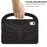 For Lenovo Tab M9 TB-310FU Sparrow Style EVA Case Foldable Kickstand Tablet Protective Cover with Portable Handle - Black - 4