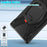 For Samsung Galaxy Tab S10 Ultra X920 / S9 Ultra X910 / S8 Ultra X900 / X906 PC+ Silicone Tablet Case Drop-Proof Rotating Kickstand Cover - Black - 3