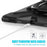 For Samsung Galaxy Tab S10 Ultra X920 / S9 Ultra X910 / S8 Ultra X900 / X906 PC+ Silicone Tablet Case Drop-Proof Rotating Kickstand Cover - Black - 6