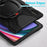 For Samsung Galaxy Tab S10 Ultra X920 / S9 Ultra X910 / S8 Ultra X900 / X906 PC+ Silicone Tablet Case Drop-Proof Rotating Kickstand Cover - Black - 7
