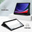 For Samsung Galaxy Tab S10+ Wi-Fi SM-X820 SM-X826B / Tab S9+ (SM-X810 / SM-X816B / SM-X818U) Pen Slot Tablet Case Tri-Fold Stand TPU+Acrylic+PU Leather Cover - Black - 3