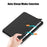 For Samsung Galaxy Tab S10+ Wi-Fi SM-X820 SM-X826B / Tab S9+ (SM-X810 / SM-X816B / SM-X818U) Pen Slot Tablet Case Tri-Fold Stand TPU+Acrylic+PU Leather Cover - Black - 4