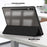 For Samsung Galaxy Tab S10+ Wi-Fi SM-X820 SM-X826B / Tab S9+ (SM-X810 / SM-X816B / SM-X818U) Pen Slot Tablet Case Tri-Fold Stand TPU+Acrylic+PU Leather Cover - Black - 6