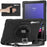 For Samsung Galaxy Tab S10 Ultra X920 / S9 Ultra X910 / S8 Ultra X900 / X906 PC+Silicone Tablet Case Hand Band Kickstand with Shoulder Strap - Black - 1