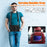 For Samsung Galaxy Tab S10 FE / S10+ X826 / S9 FE+ / S9+ / S8+ / S7 FE / S7+ PC+Silicone Tablet Case Kickstand with Shoulder Strap - Black - 5