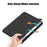 For Lenovo Tab P12 / P12 Pro Gen 2 TB371FC Trifold Stand Solid Color Smart Case PU Leather+TPU Tablet Cover - Black - 4