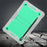 Kickstand Case for Samsung Galaxy Tab S10 FE / S9 FE / S9 Fall Protection Silicone + PC Tablet Cover - Grey+Mint Green - 4