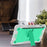 Kickstand Case for Samsung Galaxy Tab S10 FE / S9 FE / S9 Fall Protection Silicone + PC Tablet Cover - Grey+Mint Green - 7