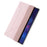 For Samsung Galaxy Tab S9+ Origami Tri-fold Stand Cover PU Leather+Acrylic+TPU Auto Wake / Sleep Tablet Case - Pink - 5