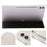 For Samsung Galaxy Tab S9 Ultra Tri-fold Stand Folio Smart Case PU Leather+Acrylic+TPU Clear Tablet Cover - Black - 4