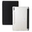 For Samsung Galaxy Tab S9 Ultra Tri-fold Stand Folio Smart Case PU Leather+Acrylic+TPU Clear Tablet Cover - Black - 7