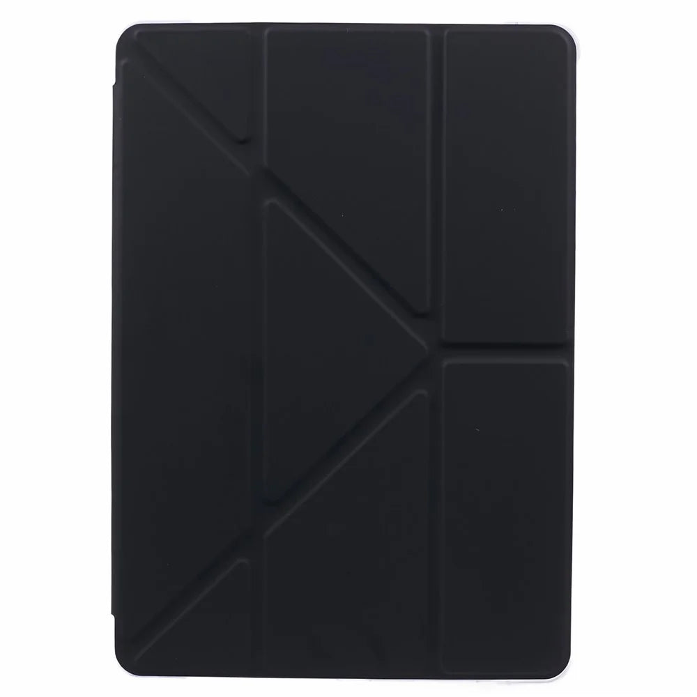 For Samsung Galaxy Tab S9 PU+Acrylic+TPU Case Origami Tri-fold Stand Tablet Cover Auto Wake  /  Sleep Shockproof Case - Black - 2