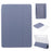 For Samsung Galaxy Tab S9 Shockproof Case Tri-fold PU+Acrylic+TPU Tablet Cover Support Auto Wake / Sleep - Purple - 1
