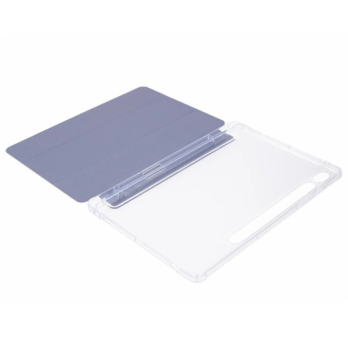 For Samsung Galaxy Tab S9 Shockproof Case Tri-fold PU+Acrylic+TPU Tablet Cover Support Auto Wake / Sleep - Purple - 5