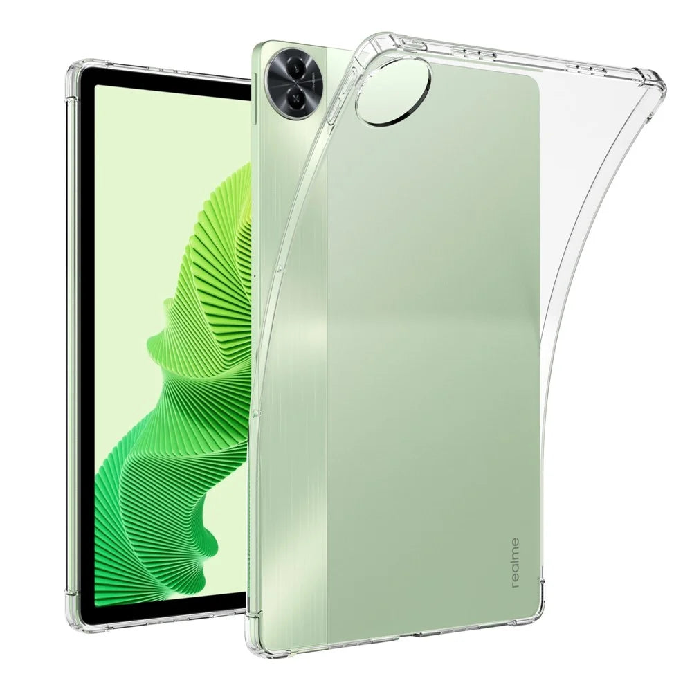 For Realme Pad 2 Soft TPU Tablet Case Transparent Cover Anti-drop Reinforced Corners Shell - 1