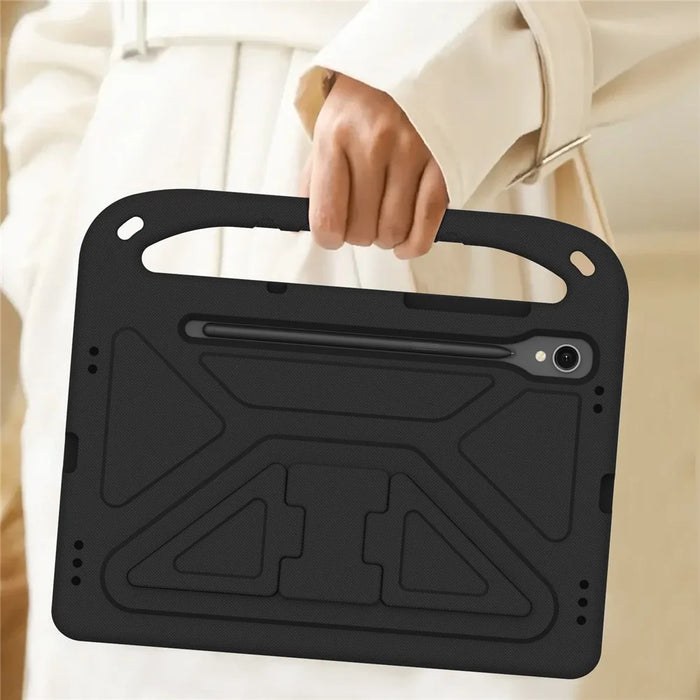 Handle EVA Case for Samsung Galaxy Tab S7 / S8 / S9 , Shockproof Kickstand Tablet Cover - Black - 6