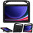 Handle EVA Case for Samsung Galaxy Tab S7 / S8 / S9 , Shockproof Kickstand Tablet Cover - Black - 7