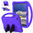 EVA Rugged Shockproof Cover for Samsung Galaxy Tab A11+ / A9+ Protective Handle Kickstand Tablet Case - Purple - 1