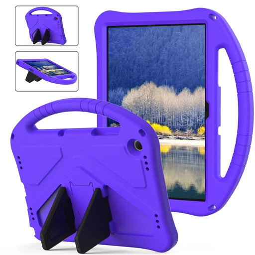 EVA Rugged Shockproof Cover for Samsung Galaxy Tab A11+ / A9+ Protective Handle Kickstand Tablet Case - Purple - 1