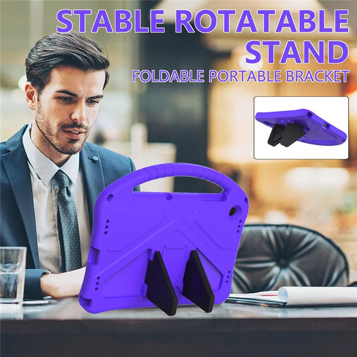 EVA Rugged Shockproof Cover for Samsung Galaxy Tab A11+ / A9+ Protective Handle Kickstand Tablet Case - Purple - 3