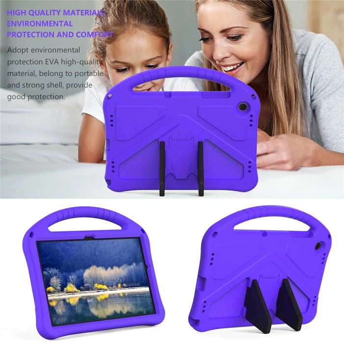EVA Rugged Shockproof Cover for Samsung Galaxy Tab A11+ / A9+ Protective Handle Kickstand Tablet Case - Purple - 4