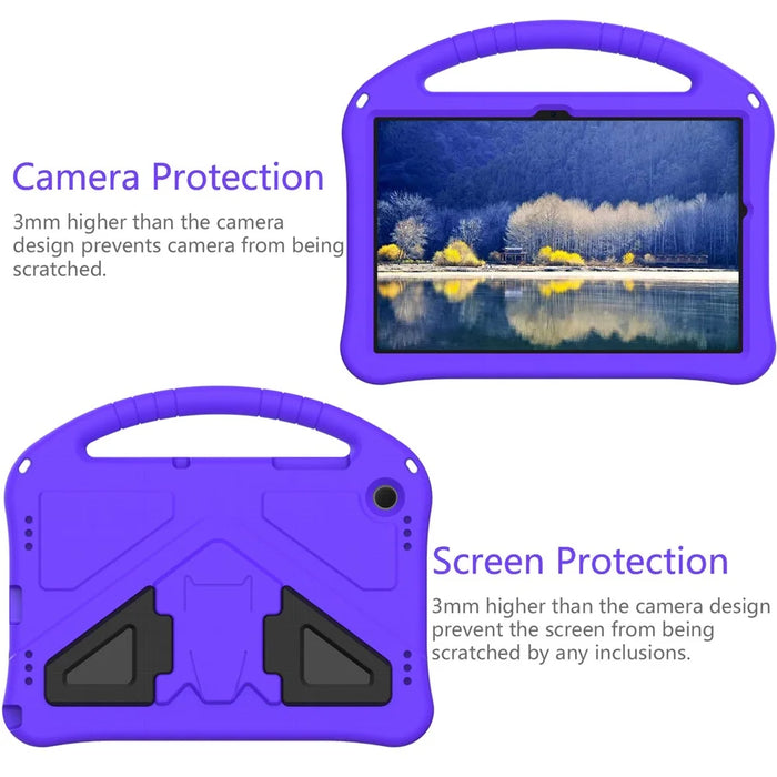 EVA Rugged Shockproof Cover for Samsung Galaxy Tab A11+ / A9+ Protective Handle Kickstand Tablet Case - Purple - 5
