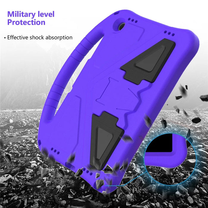 EVA Rugged Shockproof Cover for Samsung Galaxy Tab A11+ / A9+ Protective Handle Kickstand Tablet Case - Purple - 6