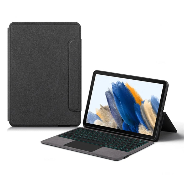For Samsung Galaxy Tab A8 10.5 (2021) / (2022) Leather Case + Touchpad Bluetooth-compatible Keyboard with Backlit - 2