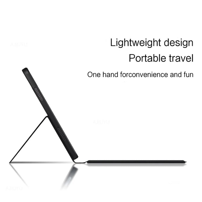 For Samsung Galaxy Tab S6 Lite (2024) / S6 Lite (2022) / S6 Lite (2020) Leather Case + Touchpad Bluetooth-compatible Keyboard with Backlit - 7