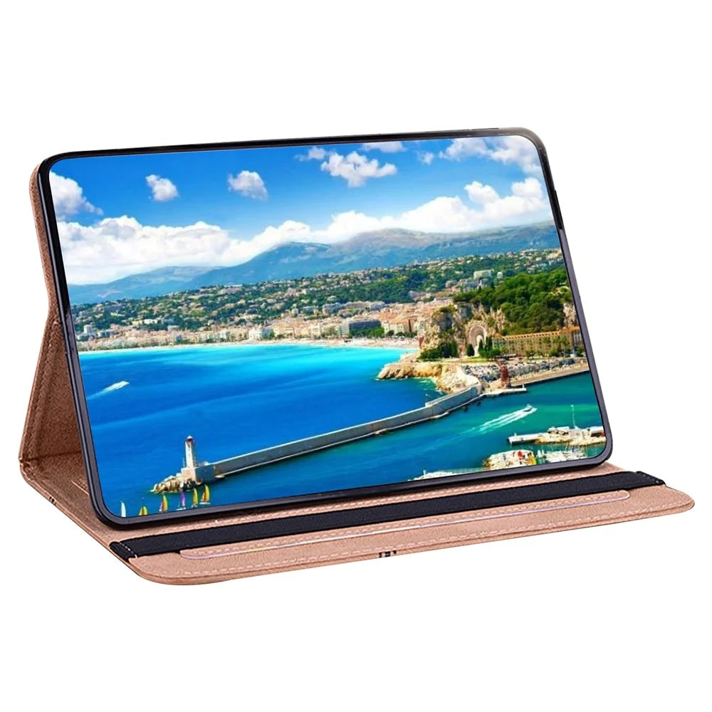 For Samsung Galaxy Tab S10 Lite / S10 FE / S9 FE / S9 PU Leather Tablet Case Pattern Printing Shell Cover Stand - Don't Touch My Phone - 3