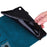 For Samsung Galaxy Tab A9 Tablet Wallet Case PU Leather Anti-drop Stand Tablet Cover - Blue - 5