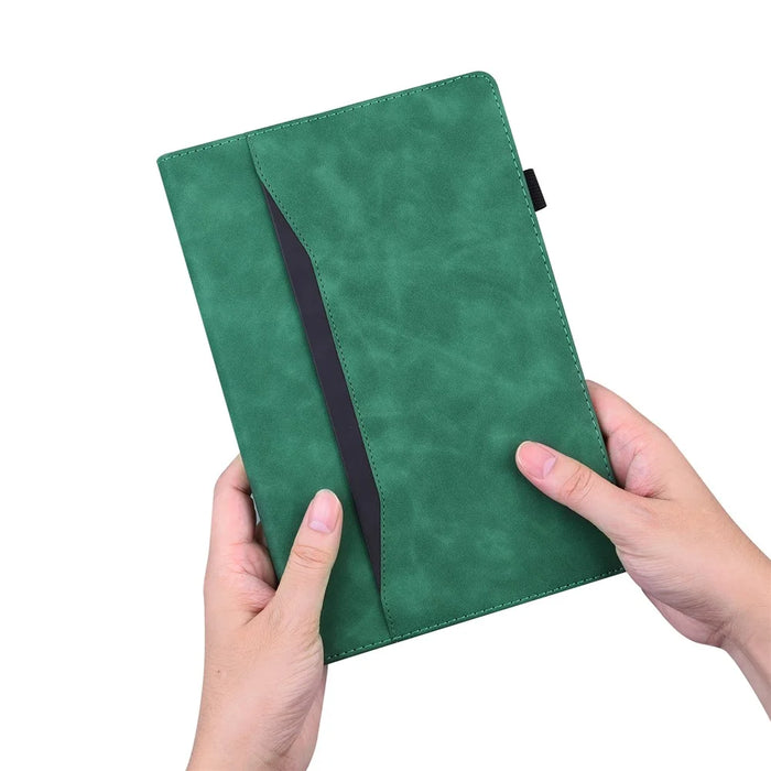 For Lenovo Tab P12 PU Leather Tablet Case Wallet Stand Full Protection Tablet Cover - Green - 6