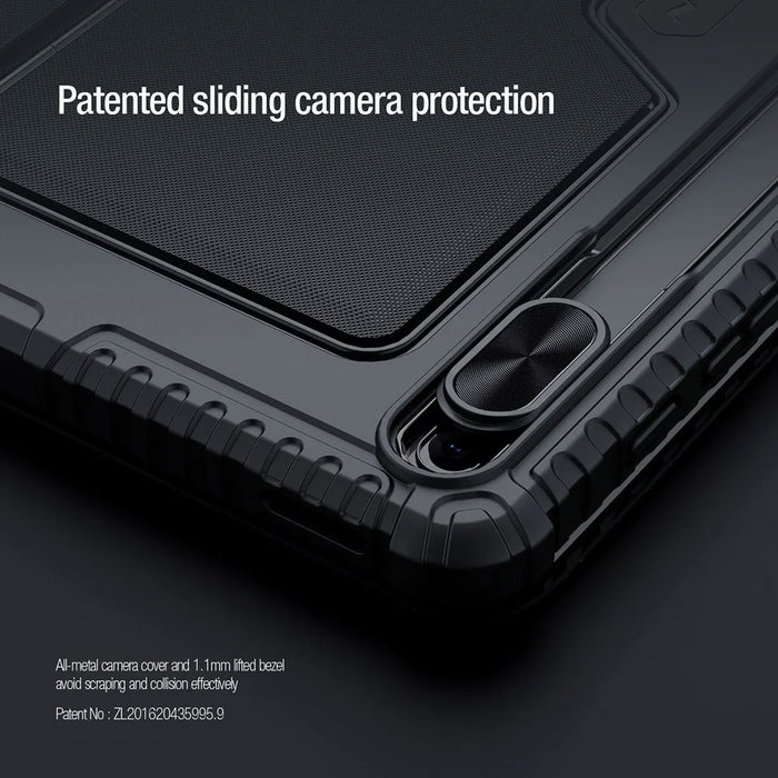 NILLKIN Bumper Backlit Bluetooth-compatible Keyboard Case for Samsung Galaxy Tab S7 FE / Tab S7+ / Tab S8+ Detachable Protective Tablet Cover - 4