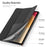 DUX DUCIS Domo Series for Realme Pad 2 PU Leather Tri-fold Stand Cover Auto Wake / Sleep Smart Tablet Case - Black - 6