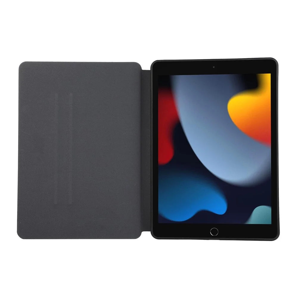 For iPad 10.2 (2021) / (2019) / (2020) PU Leather Flip Cover Anti-Dorp Auto Wake / Sleep Tablet Case with Stand - Green - 2