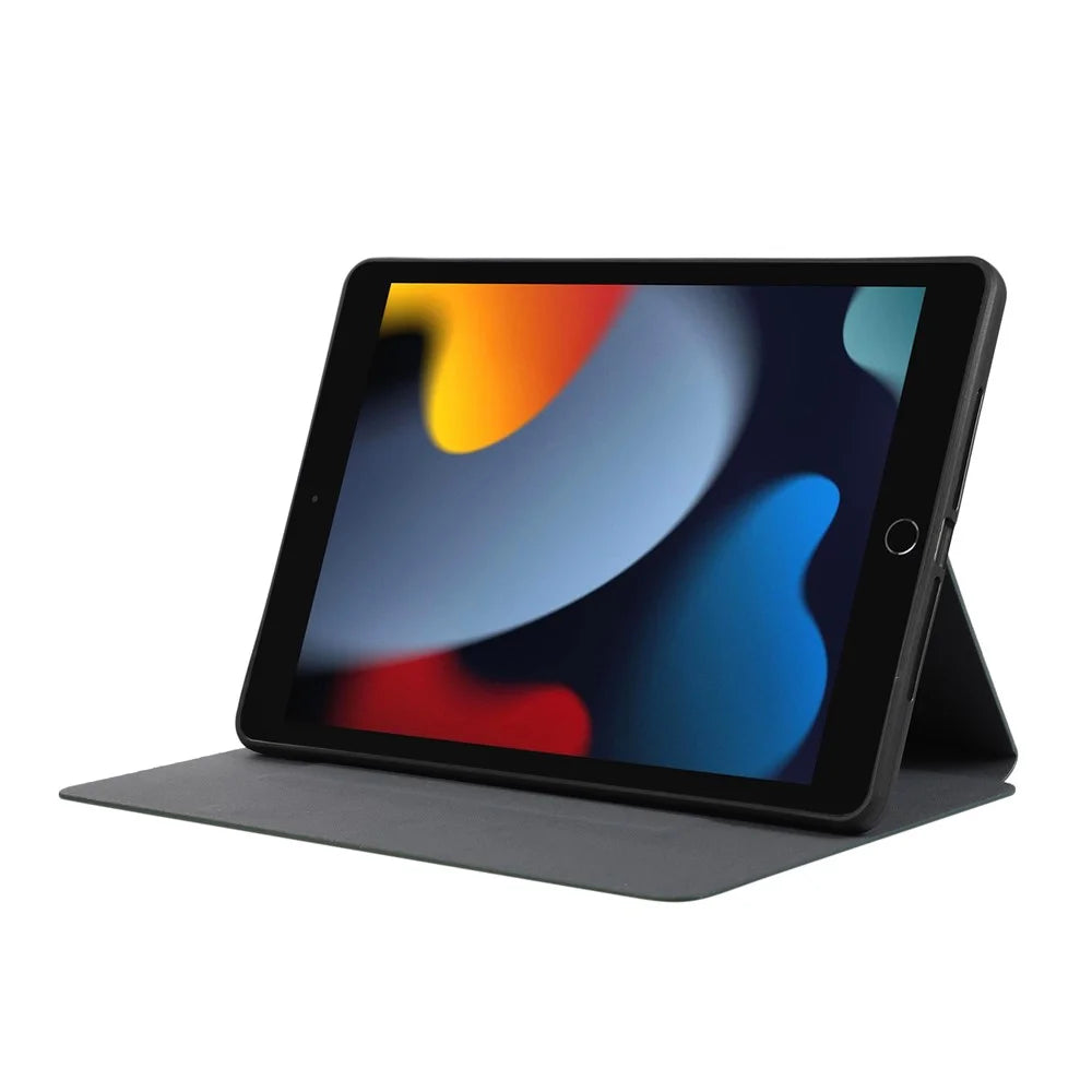 For iPad 10.2 (2021) / (2019) / (2020) PU Leather Flip Cover Anti-Dorp Auto Wake / Sleep Tablet Case with Stand - Green - 3