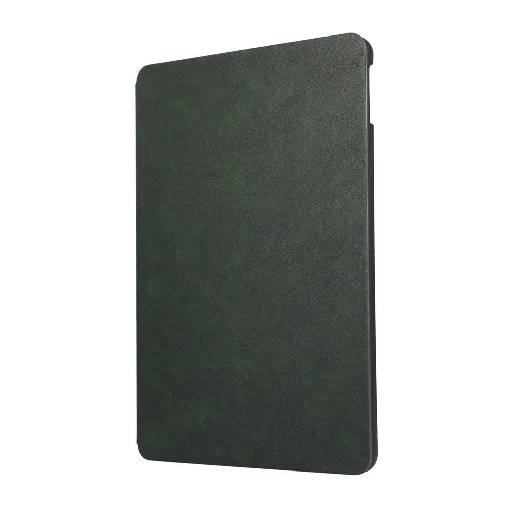 For iPad 10.2 (2021) / (2019) / (2020) PU Leather Flip Cover Anti-Dorp Auto Wake / Sleep Tablet Case with Stand - Green - 5