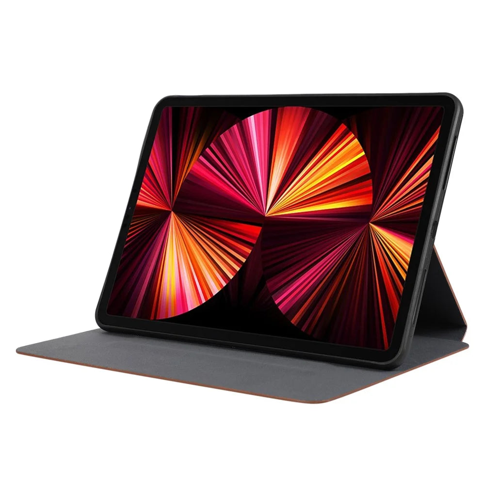 For iPad Air 11 (2026) / (2025) / (2024) / Pro 11 (2020) / (2021) / (2022) / Air (2022) / (2020) Auto Wake / Sleep PU Leather Tablet Cover with Stand - Brown - 3