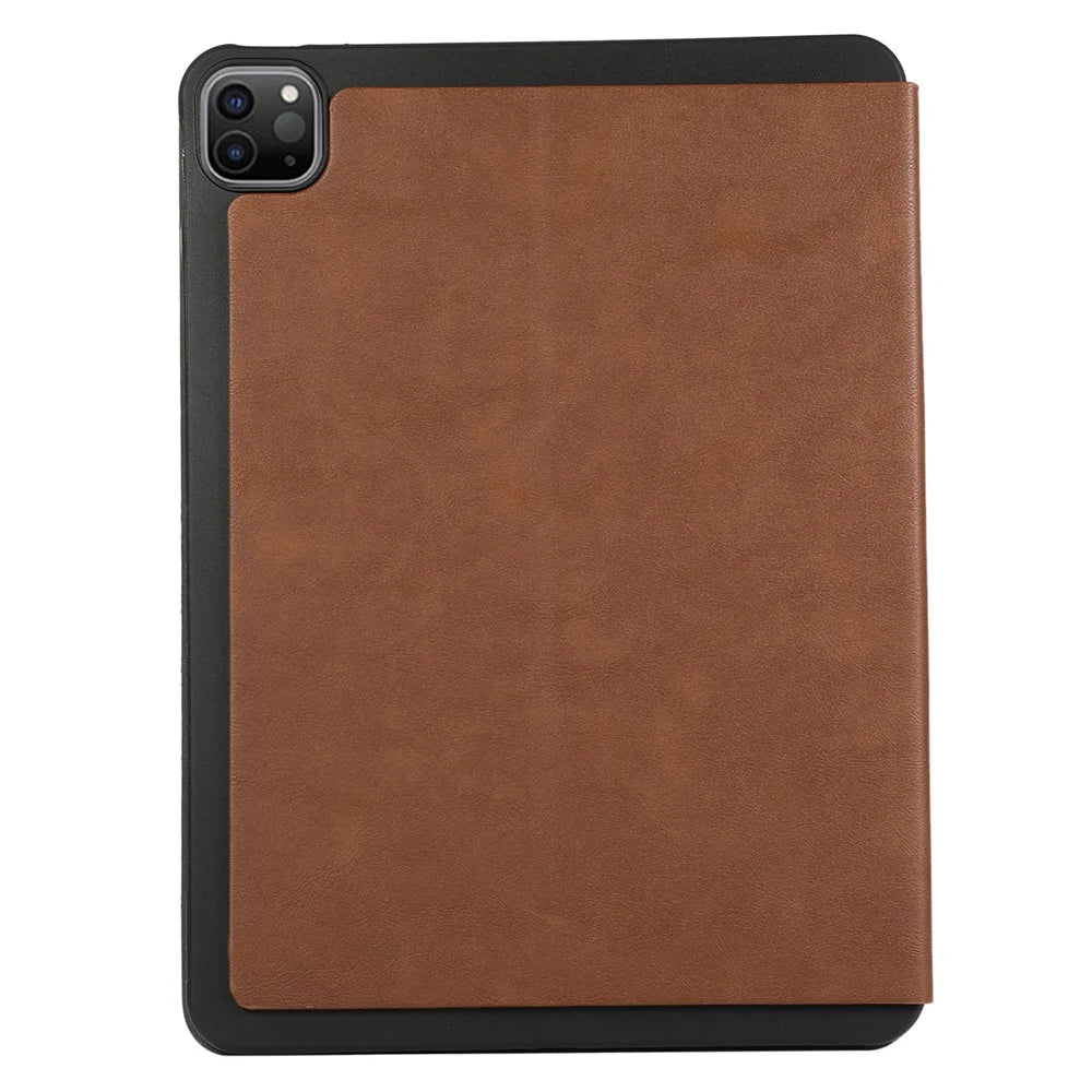 For iPad Air 11 (2026) / (2025) / (2024) / Pro 11 (2020) / (2021) / (2022) / Air (2022) / (2020) Auto Wake / Sleep PU Leather Tablet Cover with Stand - Brown - 6