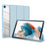 DUX DUCIS TOBY Series For Samsung Galaxy Tab A9+ Tri-fold Stand Cover PU Leather Auto Wake / Sleep Tablet Case - Baby Blue - 1