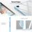 DUX DUCIS TOBY Series For Samsung Galaxy Tab A9+ Tri-fold Stand Cover PU Leather Auto Wake / Sleep Tablet Case - Baby Blue - 6