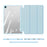 DUX DUCIS TOBY Series For Samsung Galaxy Tab A9+ Tri-fold Stand Cover PU Leather Auto Wake / Sleep Tablet Case - Baby Blue - 7