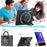 For Samsung Galaxy Tab S10+ X826 / S9 FE+ / S7+ T970 / Tab S7 FE T730 / Tab S8+ X800 / Tab S9+ X810 Case PC+TPU Rotating Kickstand Tablet Cover with Pen Holder - Black - 3
