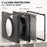 For Samsung Galaxy Tab S10+ X826 / S9 FE+ / S7+ T970 / Tab S7 FE T730 / Tab S8+ X800 / Tab S9+ X810 Case PC+TPU Rotating Kickstand Tablet Cover with Pen Holder - Black - 7