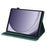 For Samsung Galaxy Tab A11 / A9 Case Flower Imprint Tablet Stand Cover - Green - 2